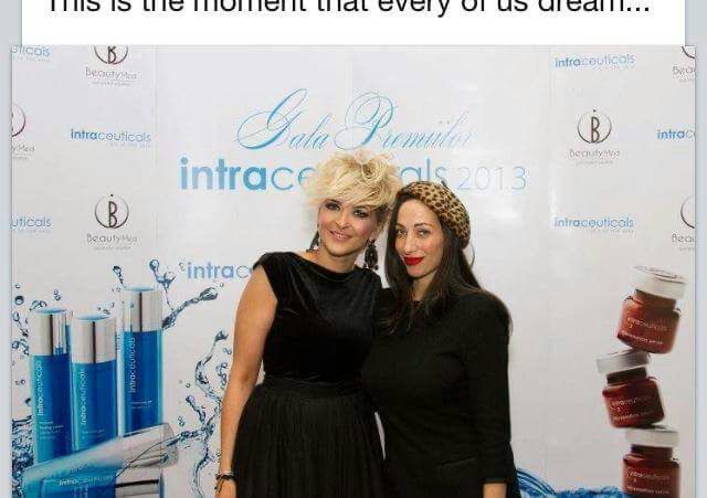 Maria Pauna with Gina Brooke at Intraceuticals Gala 2013